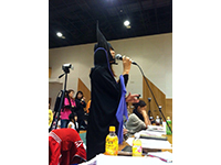 2014-11-2　岡山リハーサルでの明美先生♡ハロウィーン衣装で♪