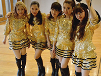 2014-11-8　岡山
「雷魚」設立オープニングイベント
設立パーティなので華やかにゴールドの衣装にしてみました！